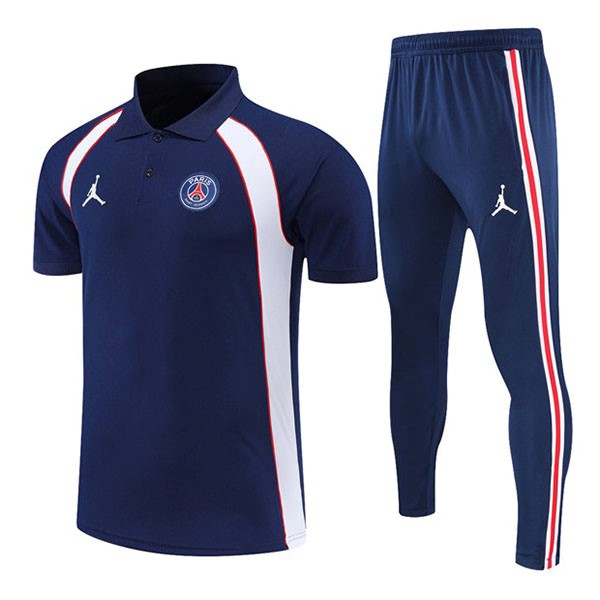 Polo Paris Saint Germain Komplett Set 2022-23 Blau Marine